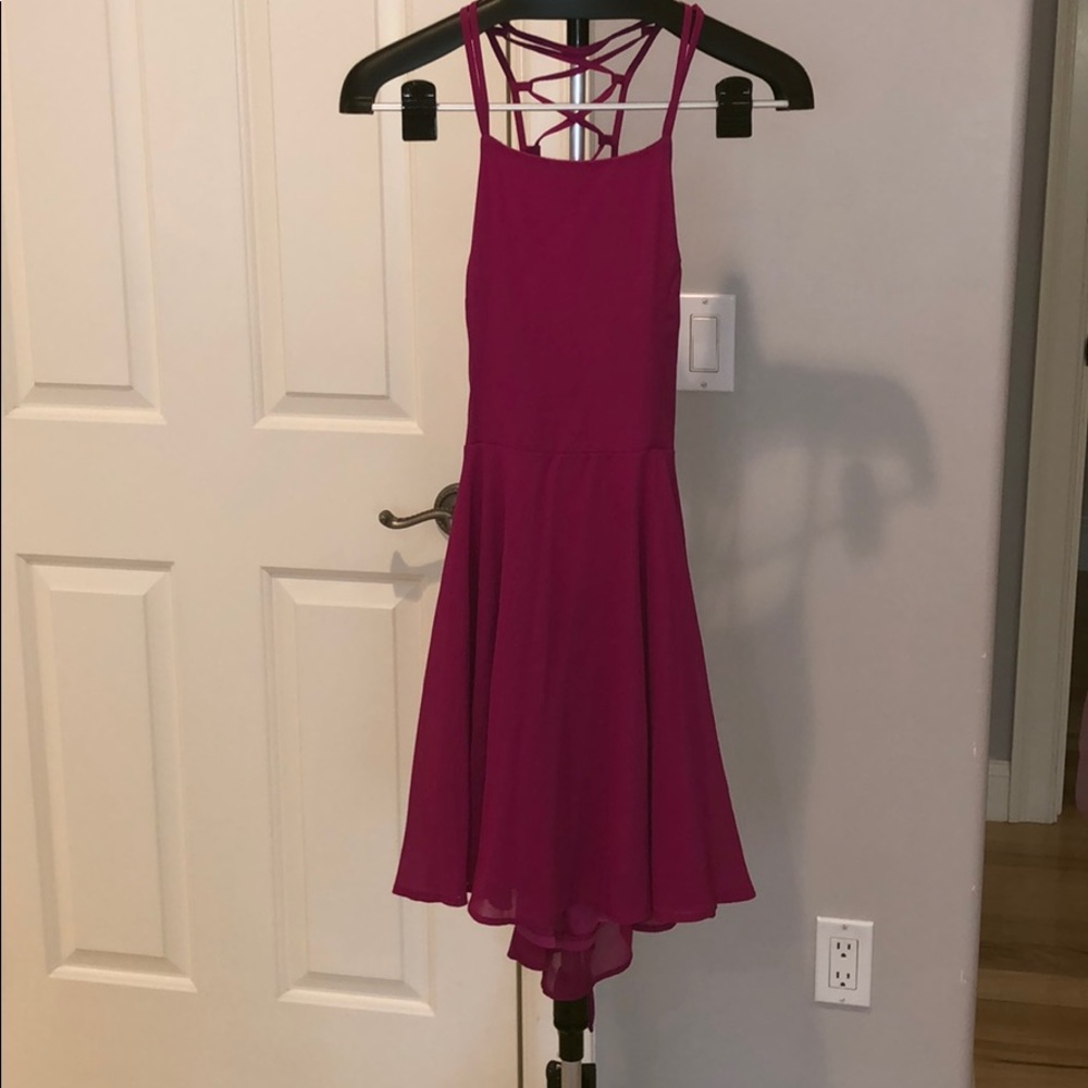 Lulu’s Purple Crisscross Dress